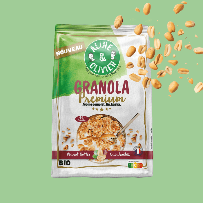BIO : granola Peanut butter & cacahuètes BIO : granola Peanut butter & cacahuètes