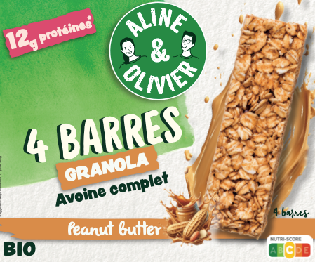 Barres GRANOLA : Avoine complet & Peanut Butter (4x30g)