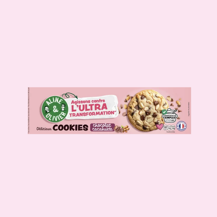 COOKIE CACAHUETE CHOCOLAT 170g - Sans Ingrédients ultra-transformés