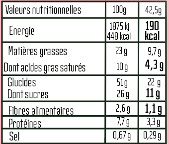 COOKIE CACAHUETE CHOCOLAT 170g - NON BIO