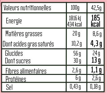 COOKIES AUX PEPITES DE CHOCOLAT 170g - Sans Ingrédients ultra-transformés