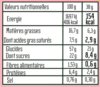 SABLES BEURRE 152g - Sans Ingrédients ultra-transformés