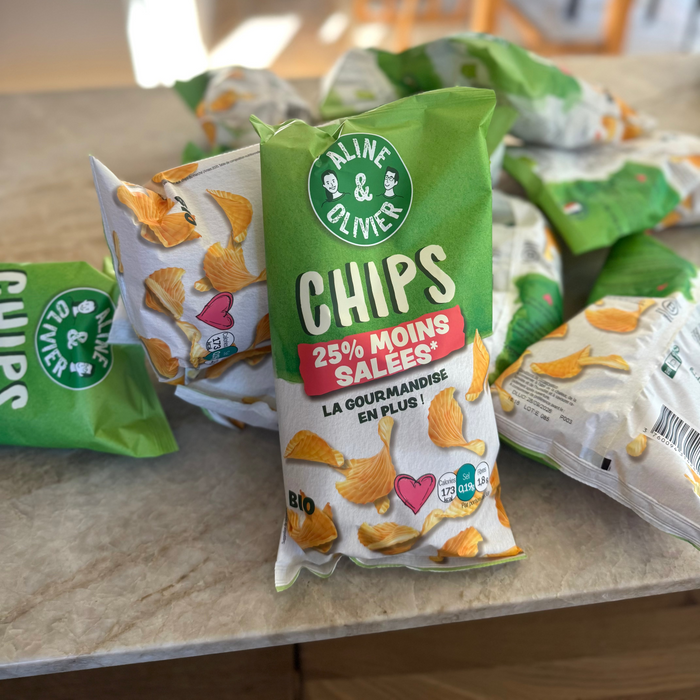 BIO : Chips ondulés moins salés