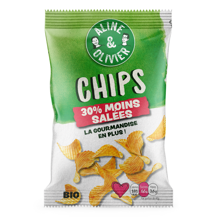 BIO : Chips ondulés moins salés