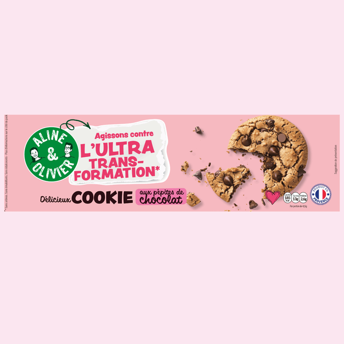 COOKIES AUX PEPITES DE CHOCOLAT 170g - Sans Ingrédients ultra-transformés
