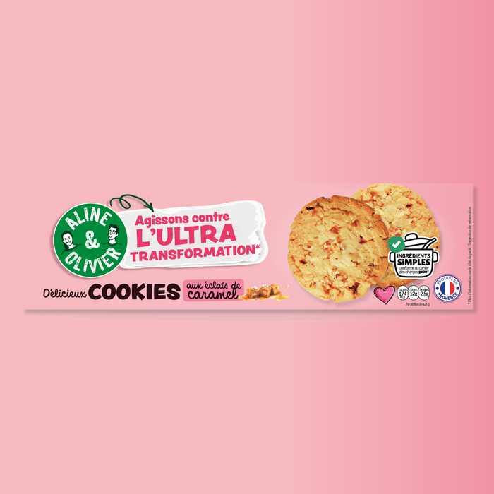 COOKIE ECLATS DE CARAMEL 170g - Sans Ingrédients ultra-transformés