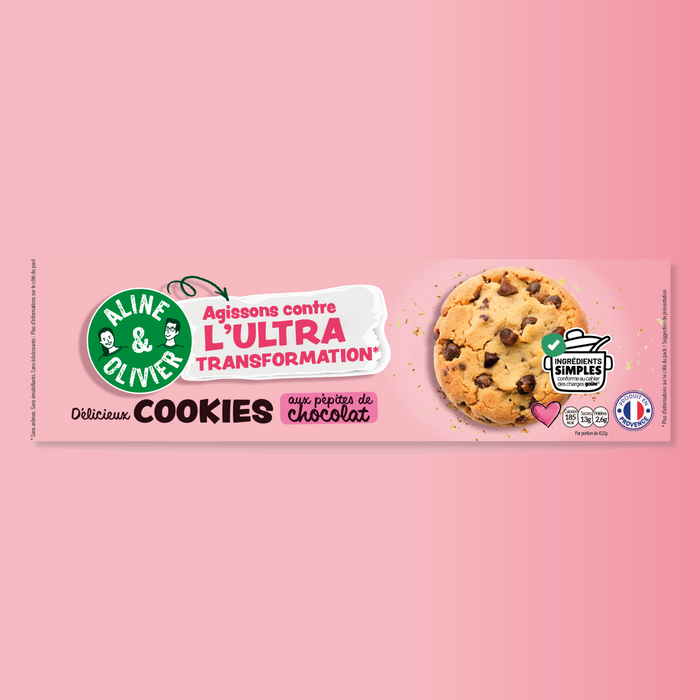 COOKIES AUX PEPITES DE CHOCOLAT 170g - Sans Ingrédients ultra-transformés