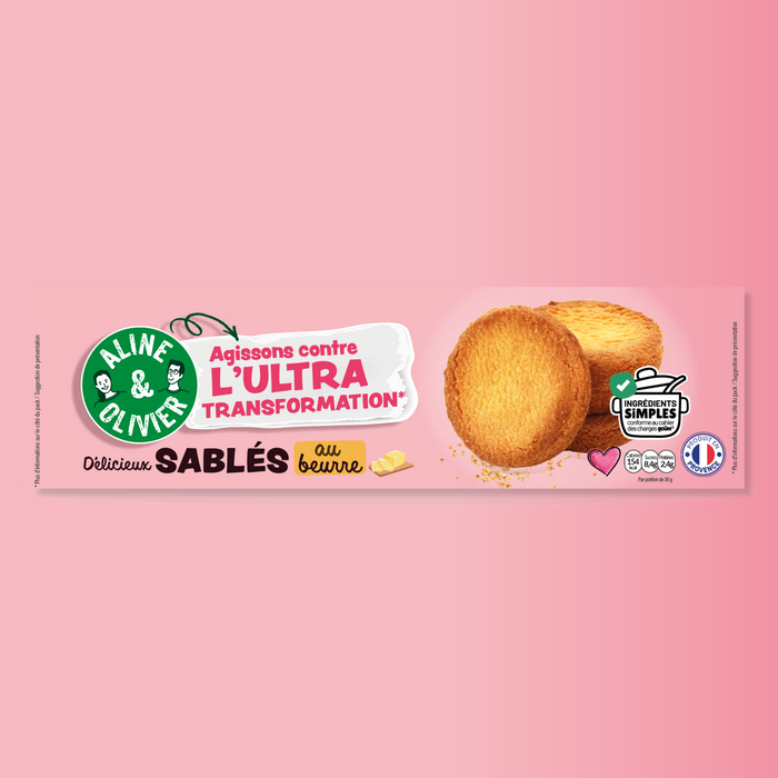 SABLES BEURRE 152g - Sans Ingrédients ultra-transformés