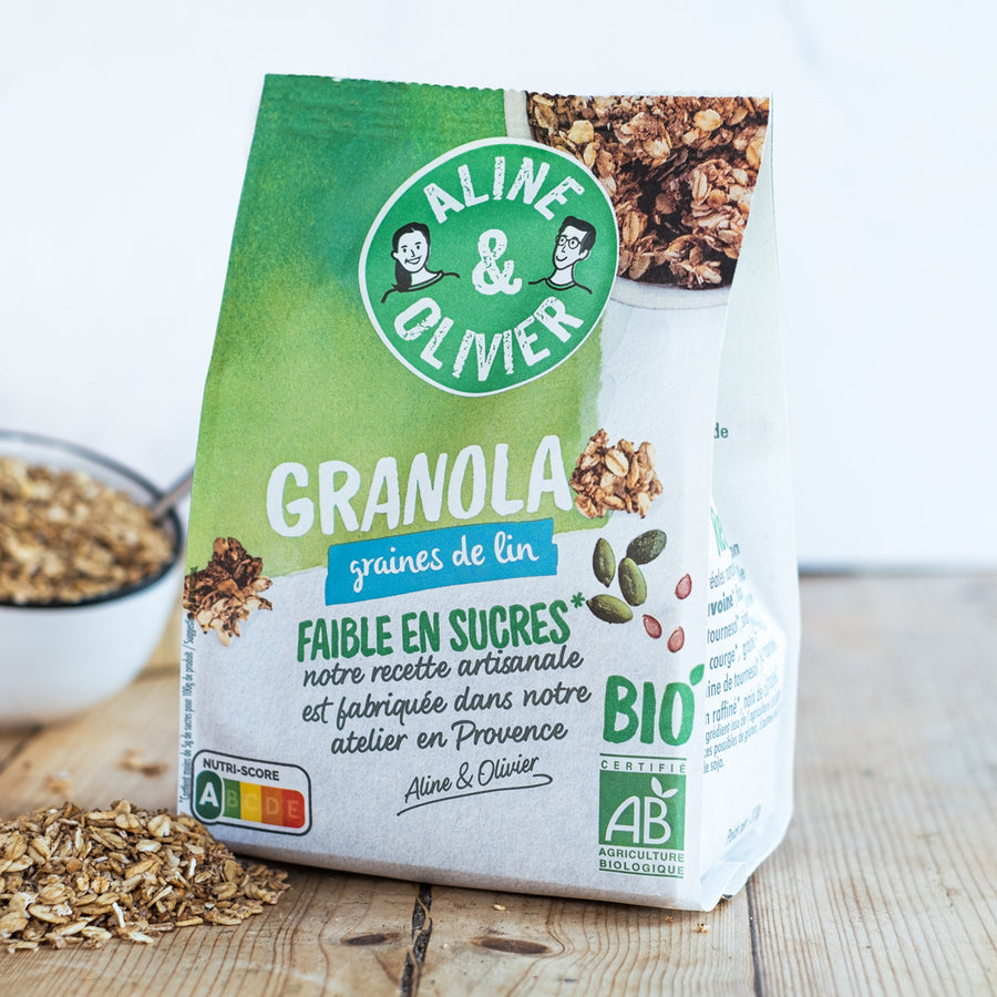 Mon granola bio : Graines de lin et de courge