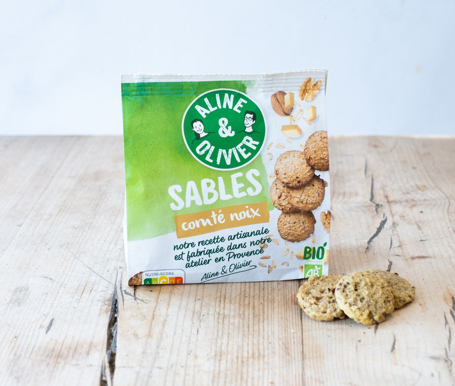 BIO : sablés apéritifs au comté et noix